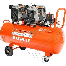 Компрессор Patriot поршневой безмасляный WO 80-360, 360 л/мин, 8 бар, 2200 Вт, 80 л, быстросъем и 