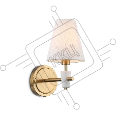 Настенный светильник Ambrella light LH75047 BS/WH латунь/белый E14 max 40W 230*140*270