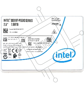Твердотельный накопитель Intel® SSD D7-P5510 Series (7.68TB, 2.5in PCIe 4.0 x4, 3D4, TLC), 99A5DR