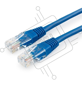 Патч-корд медный UTP Cablexpert PP10-0.5M/B кат.5e, 0.5м, литой, многожильный (синий)