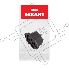 Сетевое гнездо на корпус (1 шт. ) (пакет БОПП) REXANT