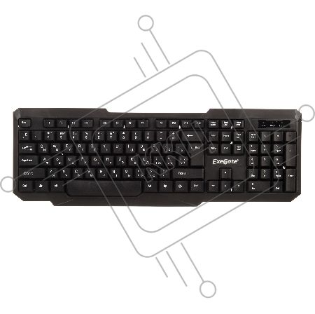 Клавиатура ExeGate EX264084RUS LY-404, <USB, черная, 104кл, Enter большой> Color box