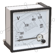 Вольтметр Э47 96х96мм 500В кл. точн. 1.5 ИЭК IPV20-6-0500-E