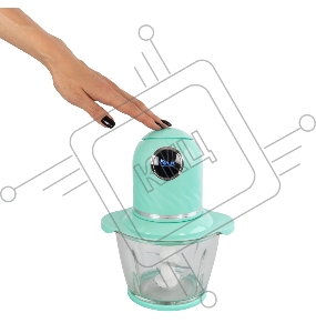 Измельчитель (чоппер) VLK Milano-6852, голубой, 300 Вт, объем чаши 1 л, импульсный режим, два двойных лезвия