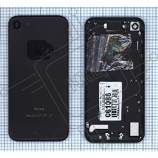 Задняя крышка для iPhone 7 (4.7) черный-пречерный Jet Black