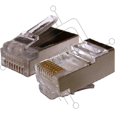 Коннектор Lanmaster (TWT-PL45/S-8P8C-6V) FTP кат.6 RJ45 (упак.:100шт)