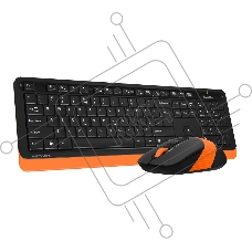 Клавиатура + мышь A4Tech Fstyler FG1010 клав:черный/оранжевый мышь:черный/оранжевый USB беспроводная Multimedia