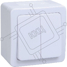 Выкл 2кл о/у IP54 (цвет клавиши:белый) ГЕРМЕС PLUS Iek EVMP20-K01-10-54-EC ВС20-2-0-ГПБ