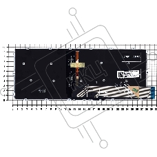 Клавиатура для ноутбука Dell Inspiron 14 5480 5481 5482 5485 5488 черная подсветка маленький энтер