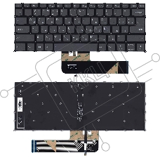 Клавиатура для ноутбука Lenovo Flex 5-14 серая с подсветкой