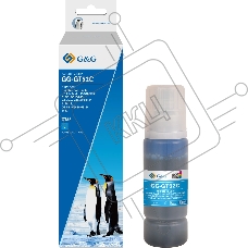 Чернила G&G GG-GT52C голубой100мл для HP Ink Tank 110/115/116/118/310/315/316/318/319/5