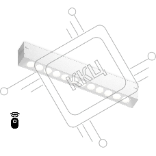 Управляемый светодиодный светильник для шинопровода Magnetic Ambrella light GL1301 WH белый IP20 12W 3000K-6400K 220V 24° 232*25*42 (Без ПДУ)