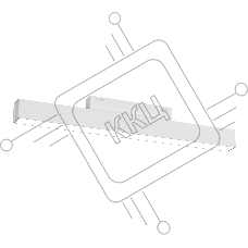 Трековый линейный светильник Ambrella light GL4450 WH белый IP20 10W 3CCT 3000-6000K SMART 48V 120° 304*22*45