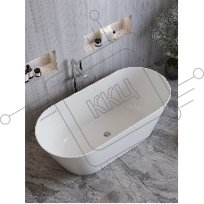 Ванна отдельностоящая акриловая BAU Flow 1500x750 белая