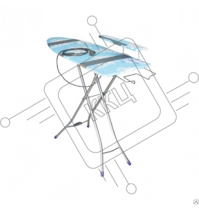 Доска гладильная НИКА Bell-Unior 3, ДСП, 4-х-опорная ножка, 112/34,5