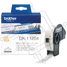 Самоклеящиеся бумажные этикетки Brother DK11204 400 шт - 17 x 54 мм