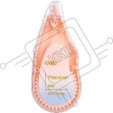 Лента корректирующая Deli EH333 12мx5мм, ассорти, корпус белый, блистер (упаковка: 3шт)