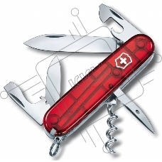 Нож перочинный Victorinox Spartan (1.3603.T) 91мм 12функций красный полупрозначный карт.коробка