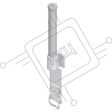Антенна всенаправленная UbiquitiMIMO 2x2, 10 дБ, 5,15-5,85 ГГц, 360°x12°, 2* RP-SMA
