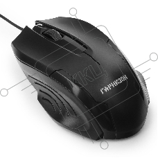 Мышь проводная Гарнизон GM-110 черный, 800 dpi, USB, кнопки - 3