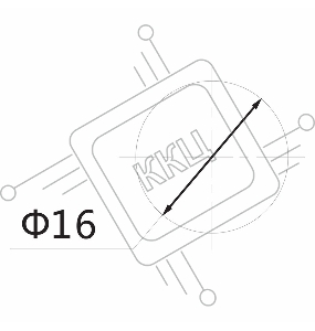 Индикатор Ø16  220V  желтый  REXANT