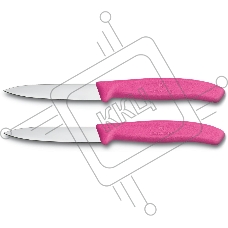 Набор ножей кухонных Victorinox Swiss Classic (6.7606.L115B) компл.:2шт розовый блистер
