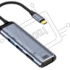 Кабель Type-C на VGA + HDMI + USB 3.1 + Type C + PD + USB 2.0