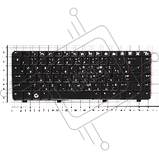 Клавиатура для ноутбука HP Presario CQ40 CQ41 CQ45 черная