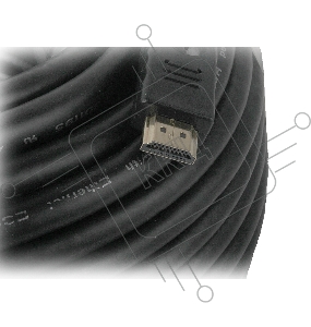 Кабель HDMI Cablexpert CC-HDMI4-30M, 19M/19M, v1.4, медь, позол.разъемы, экран, усилитель сигнала, 30м, черный,  пакет