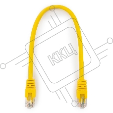 Патч-корд UTP Cablexpert кат.6, 0.25м, литой, многожильный (жёлтый)