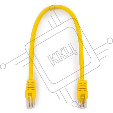 Патч-корд UTP Cablexpert кат.6, 0.25м, литой, многожильный (жёлтый)
