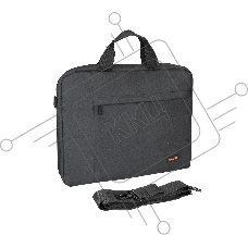 Сумка ExeGate Business ECC-215 Black, черная, полиэстер повышенной плотности 600D, 15.6