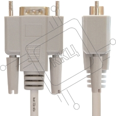 Кабель Greenconnect COM RS-232 порта соединительный 1.8m GCR-DB9CM2M-1.8m, 9M AM / 9M AM Premium, серый, пластиковый пакет