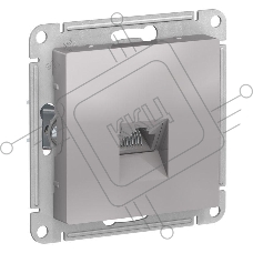 Механизм розетки компьютерной ATLAS DESIGN RJ45 алюм. SchE ATN000383