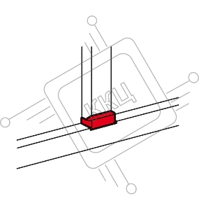 Отвод плоский для односекционных кабель-каналов DLP 50х105 - ширина профиля 105 Legrand