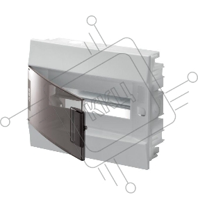 Бокс в нишу ABB Mistral41 12М прозрачная дверь (c клемм)