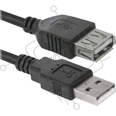 Кабель USB Defender USB02-10 USB2.0 AM-AF, 3.0м
