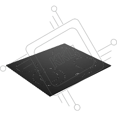 Встраиваемая электрическая варочная поверхность Beko HIC 64402 E, Черный