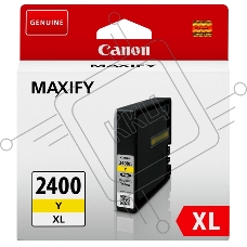 Картридж струйный CANON PGI-2400XL желтый (1520 стр. 19.3 мл) для Canon MAXIFY iВ4140/iB4040/МВ5040/МВ5340