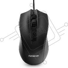 Мышь проводная Гарнизон GM-115 черный, 800 dpi, USB, кнопки - 3