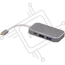 Адаптер-переходник Greenconnect Type C на HDMI+ USB3.0-разветвитель на 3 пота