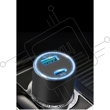 Автомобильное зар./устр. Wiiix UCC-7-2-10 18W 3.25A+3A (PD+QC) USB/USB Type-C универсальное черный