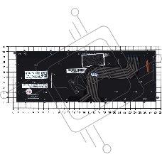 Клавиатура для ноутбука Dell Inspiron 14 7437 серебристая с подсветкой