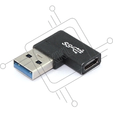 Переходник USB Type A папа на Type-C мама угловой