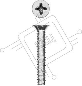 Винт DIN 965, M5 x 40 мм, 6 шт, кл. пр. 4.8, оцинкованный, ЗУБР