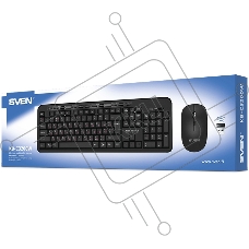 Комплект клавиатура + мышь SVEN KB-C3200W беспроводные клавиатура и мышь, черные