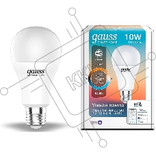 Лампа Светодиодная Gauss Smart Home DIM+CCT E27 A60 10 Вт 1/10/100