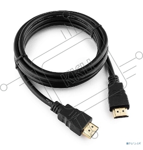 Кабель HDMI Cablexpert CC-HDMI4-5, 19M/19M, v2.0, медь, позол.разъемы, экран, 1.5м, черный, пакет