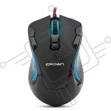 Мышь проводная Crown Gaming CMXG-804 черный, 2000 dpi, USB, кнопки - 9