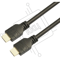 Кабель аудио-видео LAZSO WH-111 HDMI (m)/HDMI (m) 35м. позолоченные контакты черный